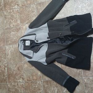 Weather Tamer Color Block Coat. Gray Black Brown Size XL